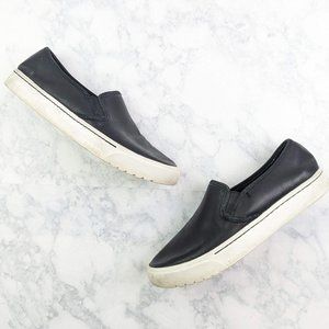Sorel Leather Black Slip on Sneakers Size 8